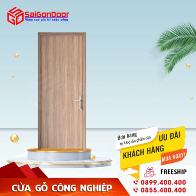 Cửa gỗ công nghiệp cách âm giá rẻ
